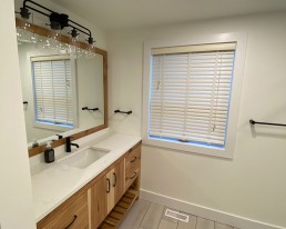 Vanity of bathroom reno