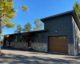 Exterior house and garage