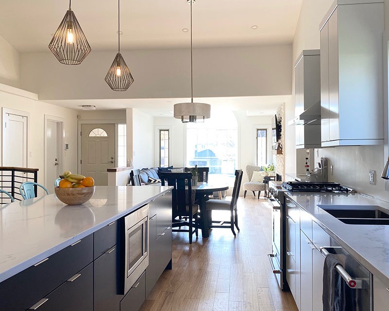 Renovated kitchen and dining room