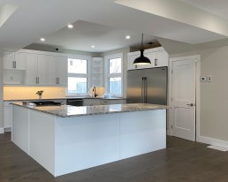 Renovated kitchen with large island