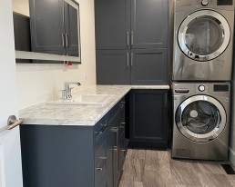 Renovated laundry room