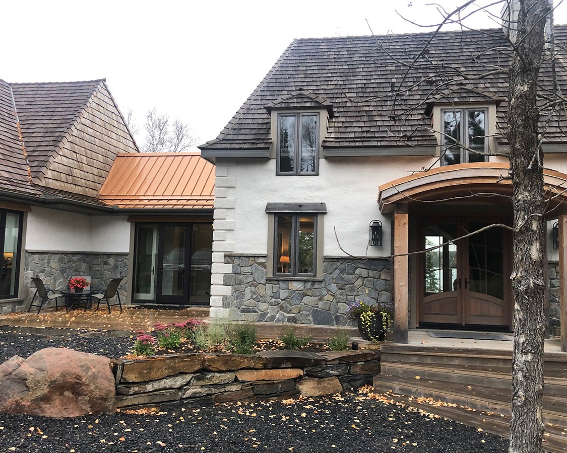 Renovated exterior house